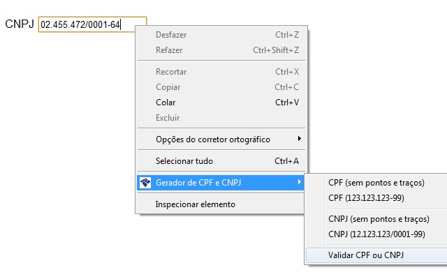 Gerador de CPF e CNPJ