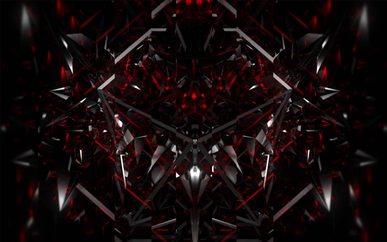 红色和黑色碎片