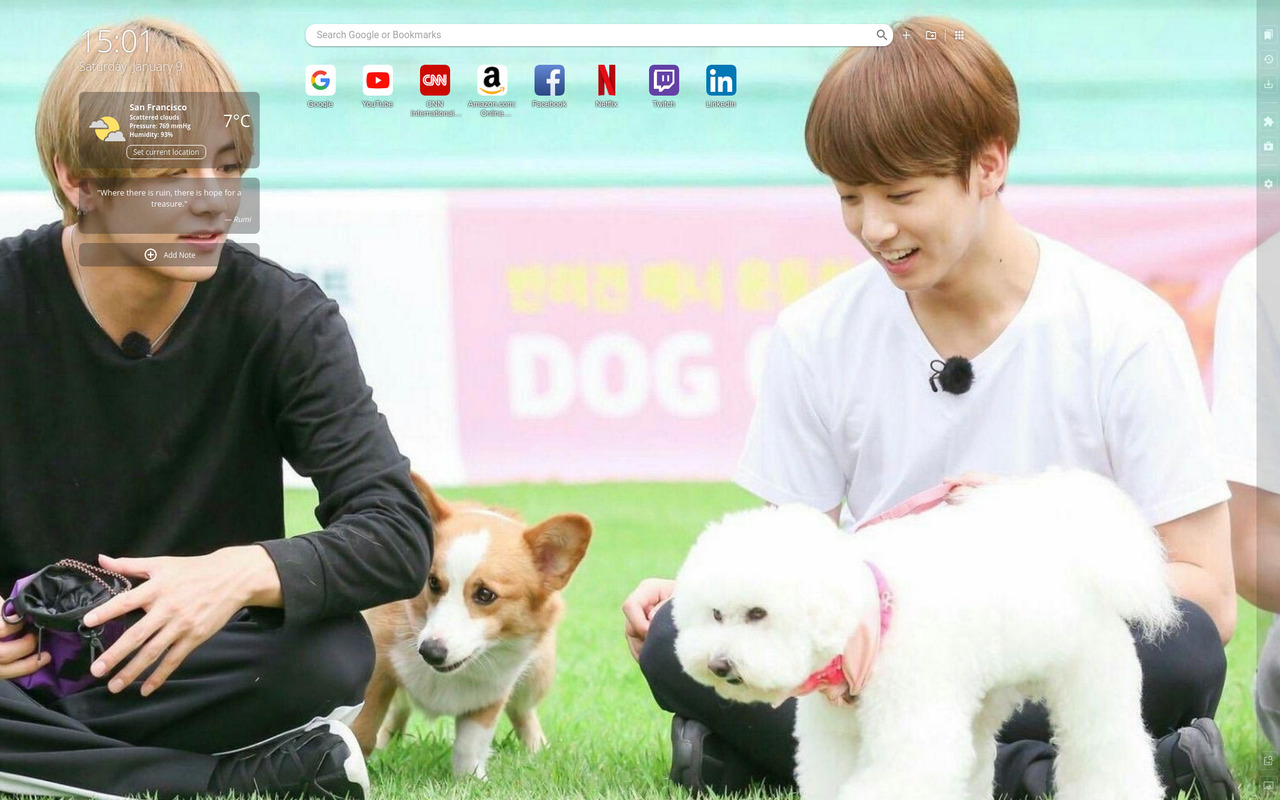 BTS Vkook Wallpapers - V & Jungkook New Tab