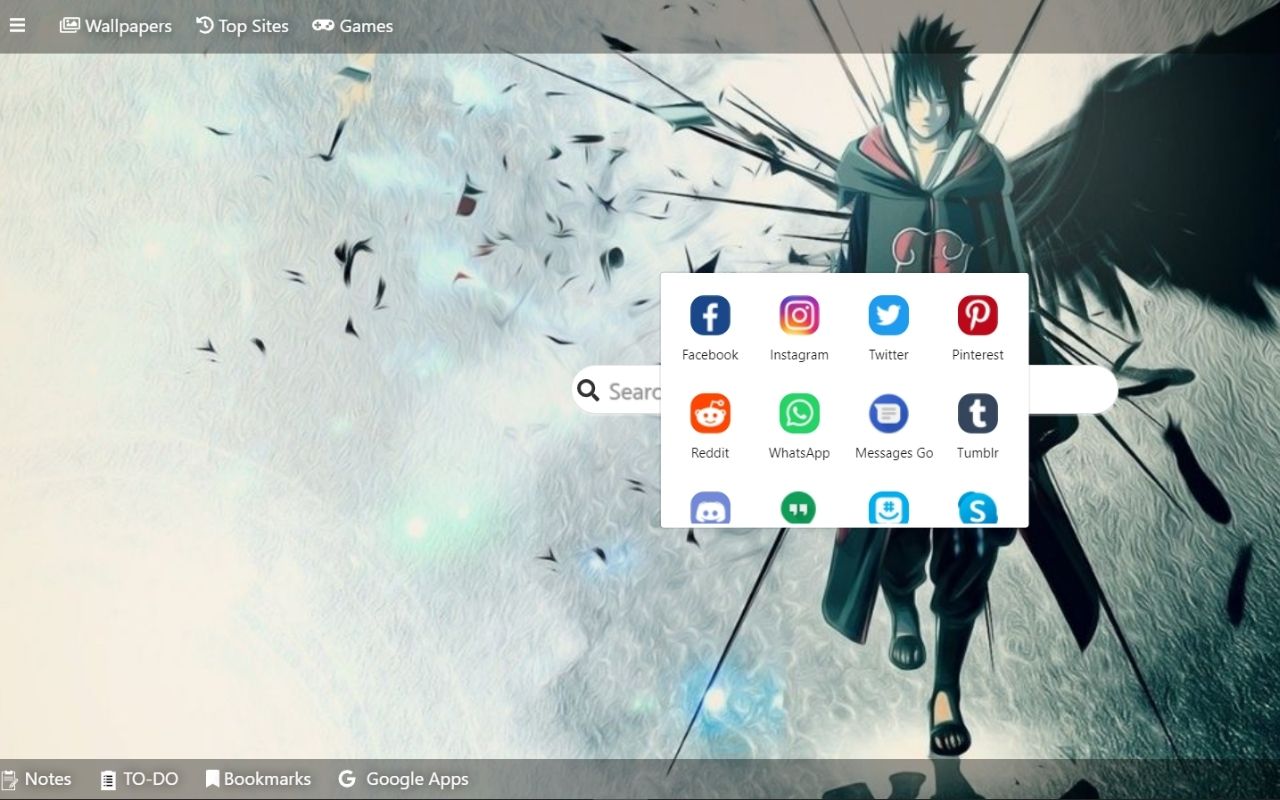 Naruto Shippuden Wallpaper New Tab Theme