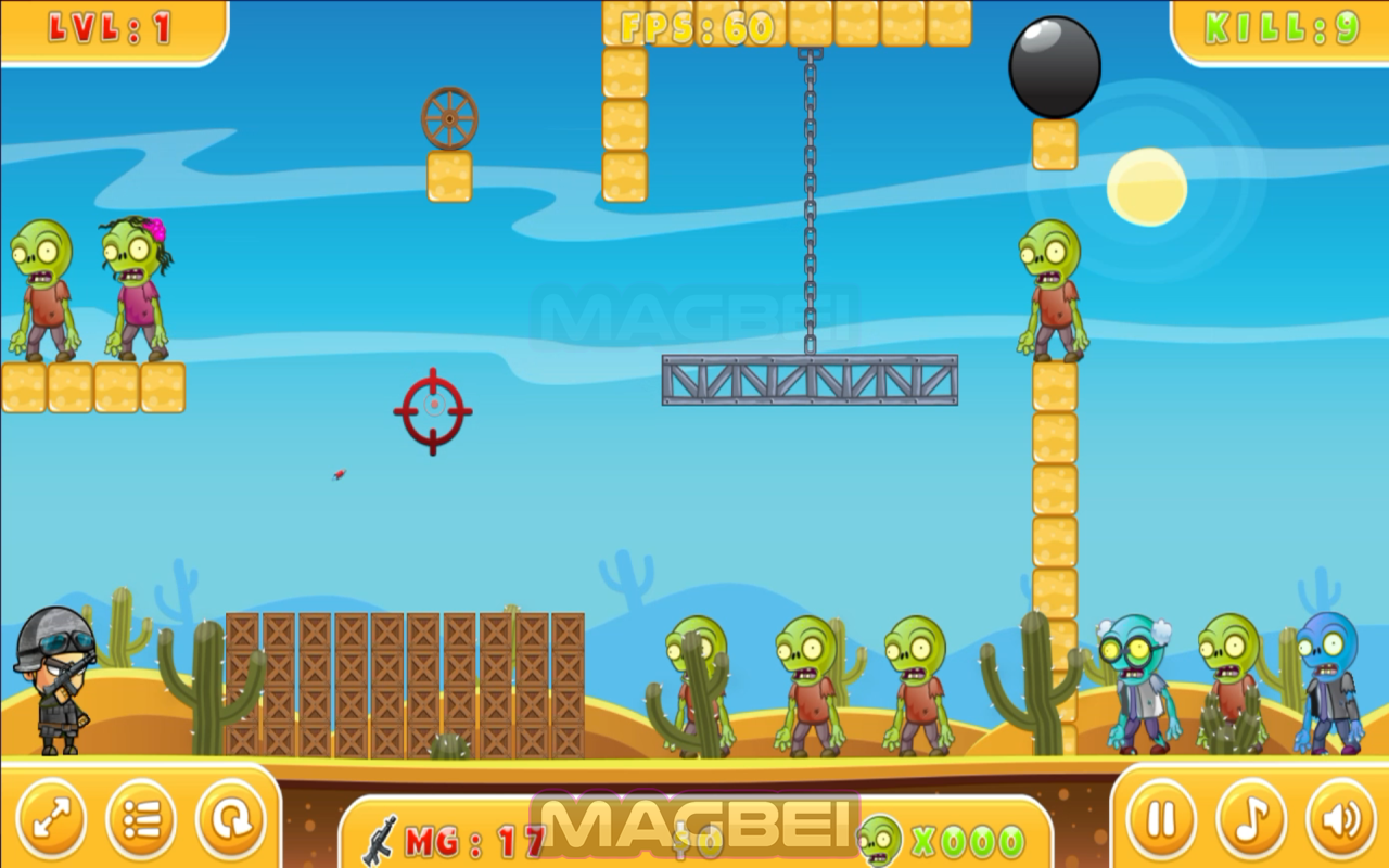 僵尸射击游戏 - 离线运行