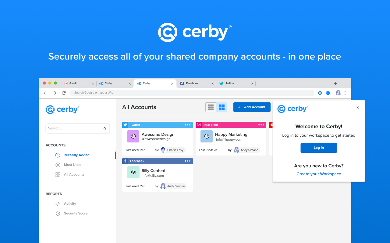 Cerby's browser extension