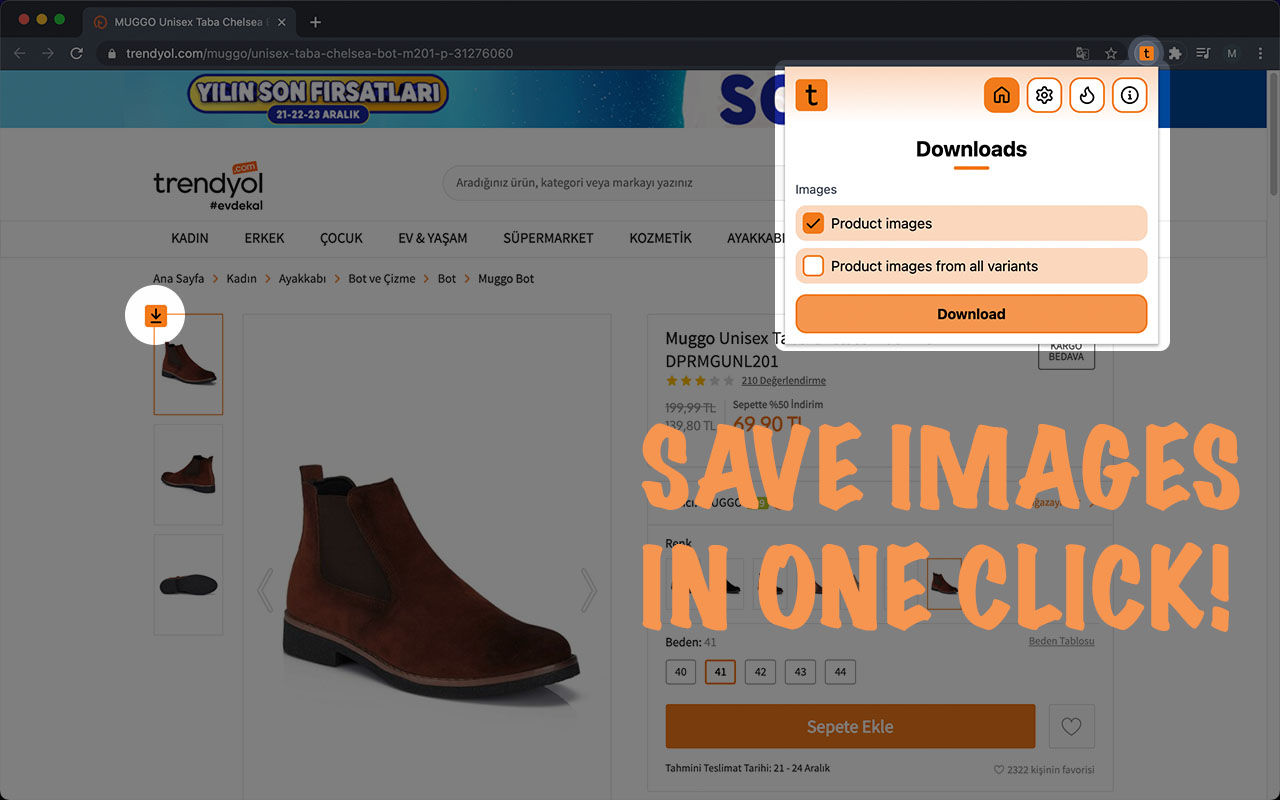 Trendyol Images Downloader