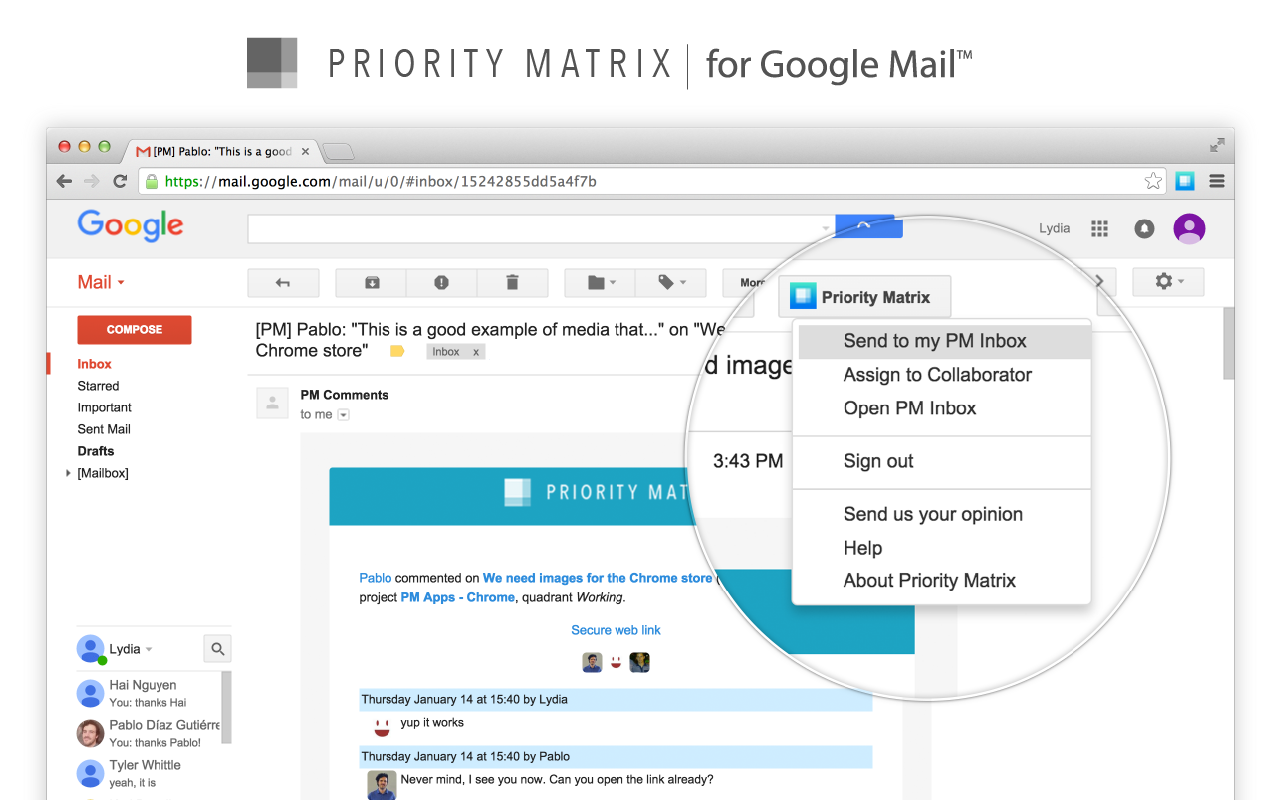 Priority Matrix for Chrome