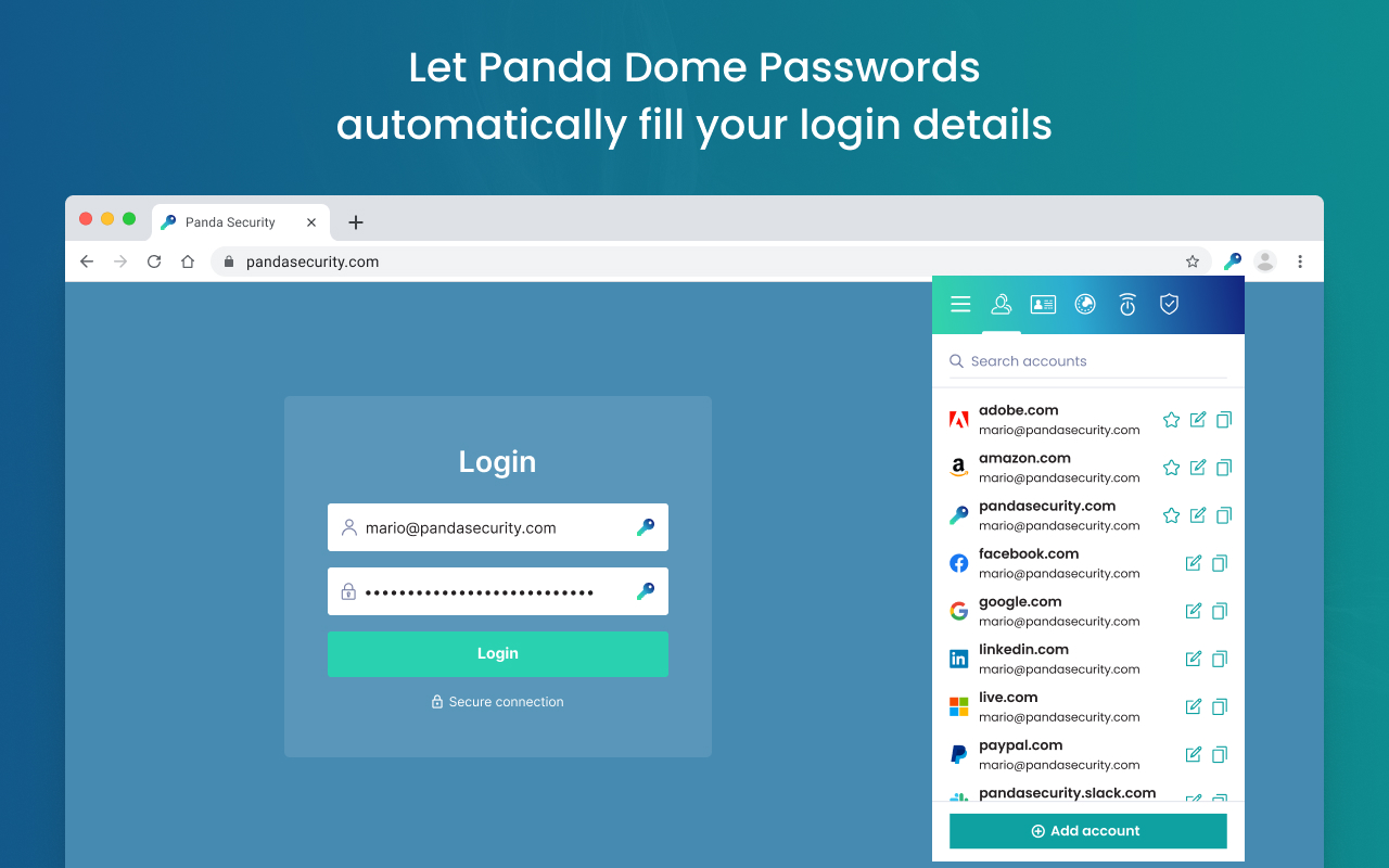 Panda Dome Passwords