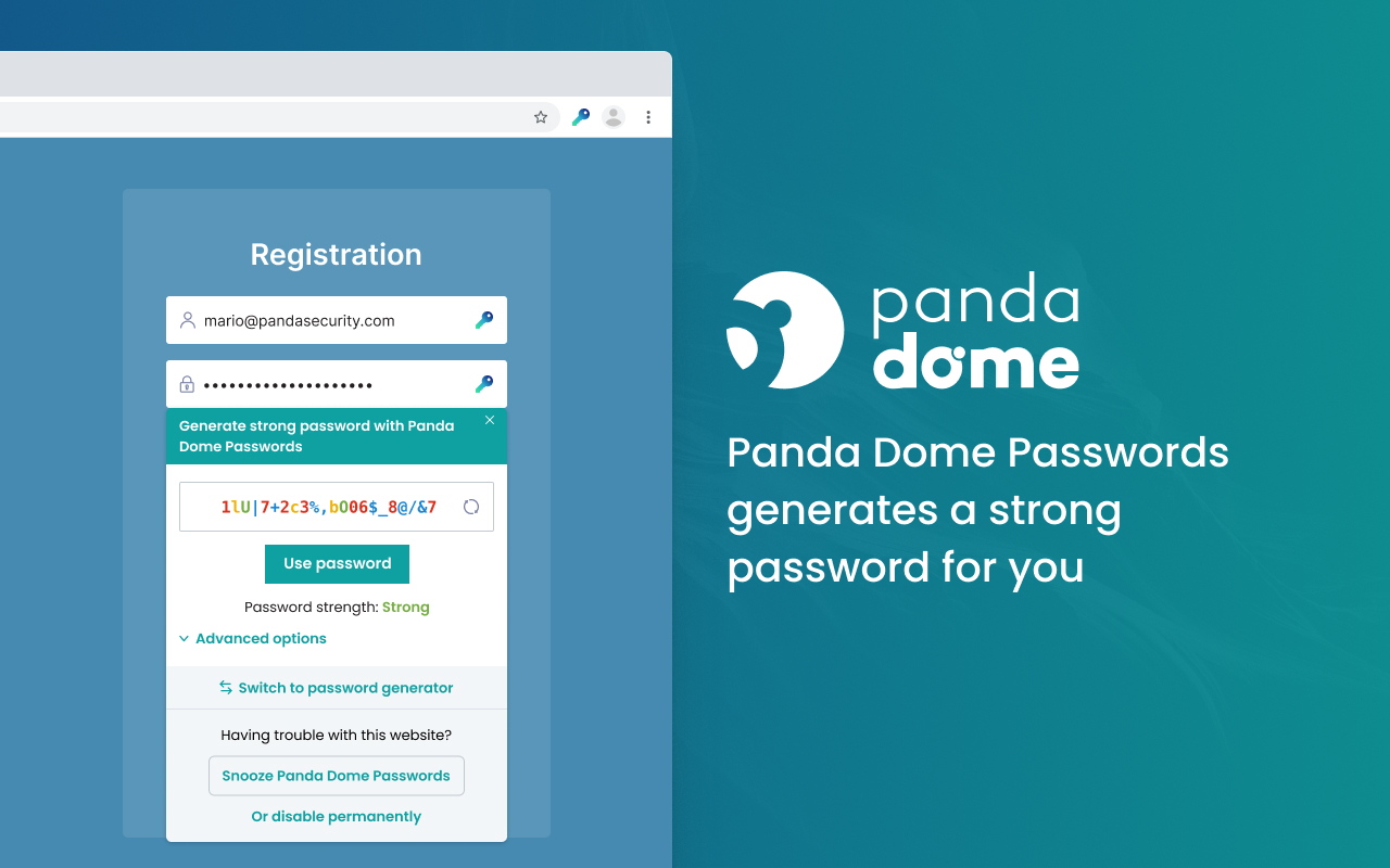 Panda Dome Passwords