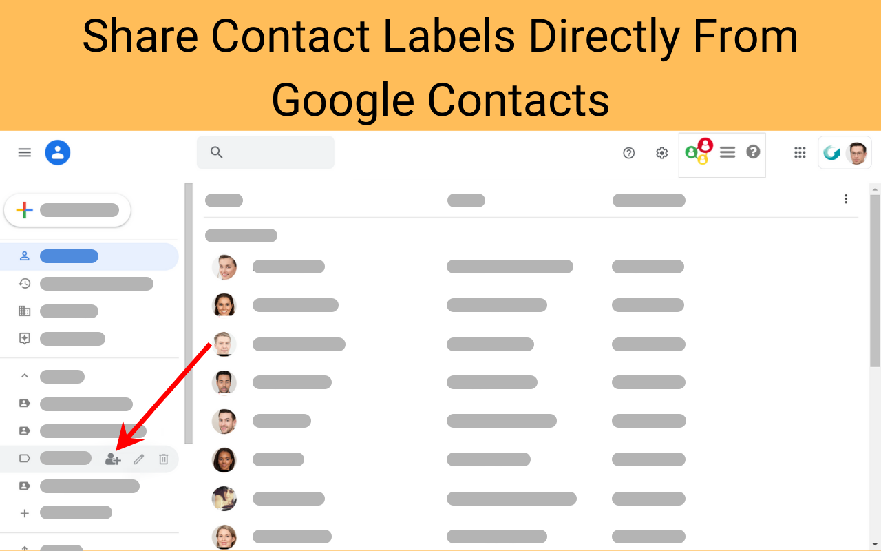 Share Google Contacts Plugin