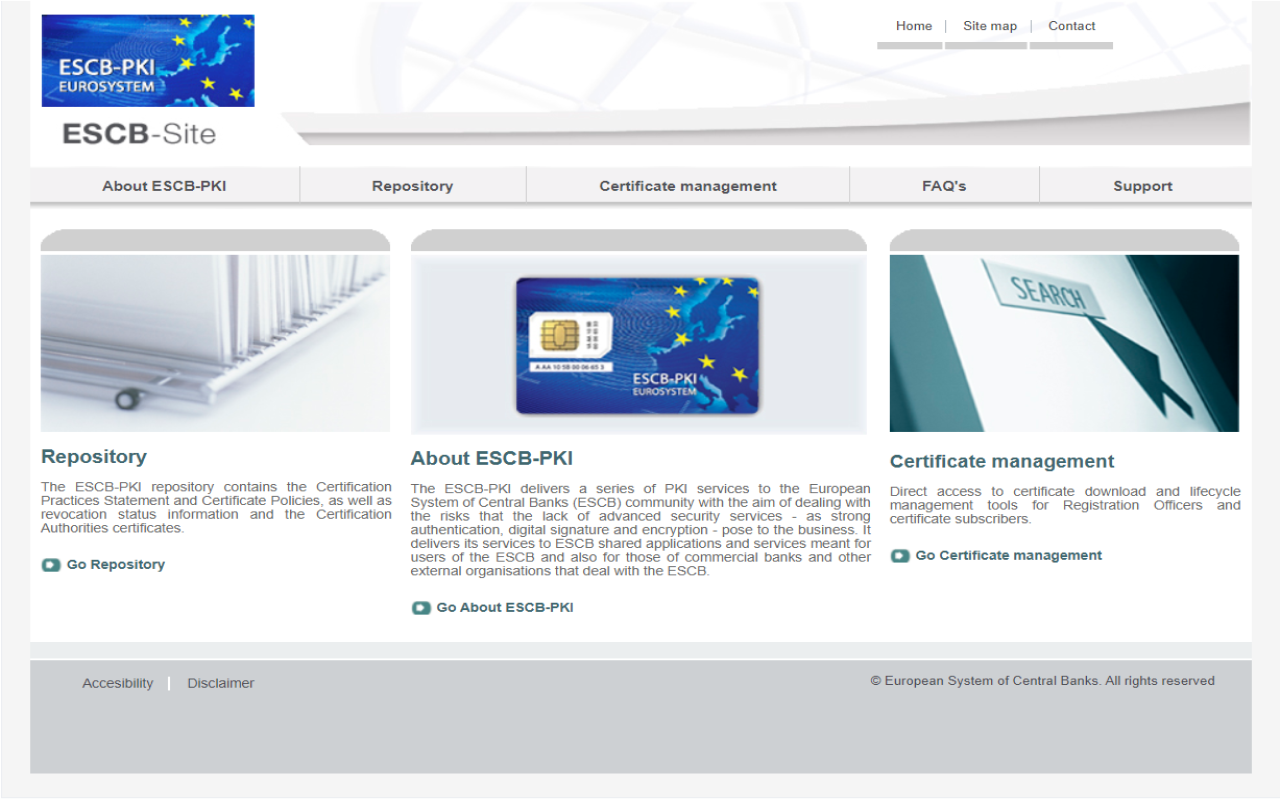 ESCB-PKI user certificate enrollment