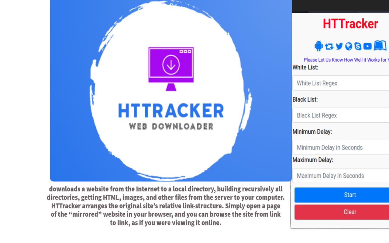 HTTracker Web Downloader