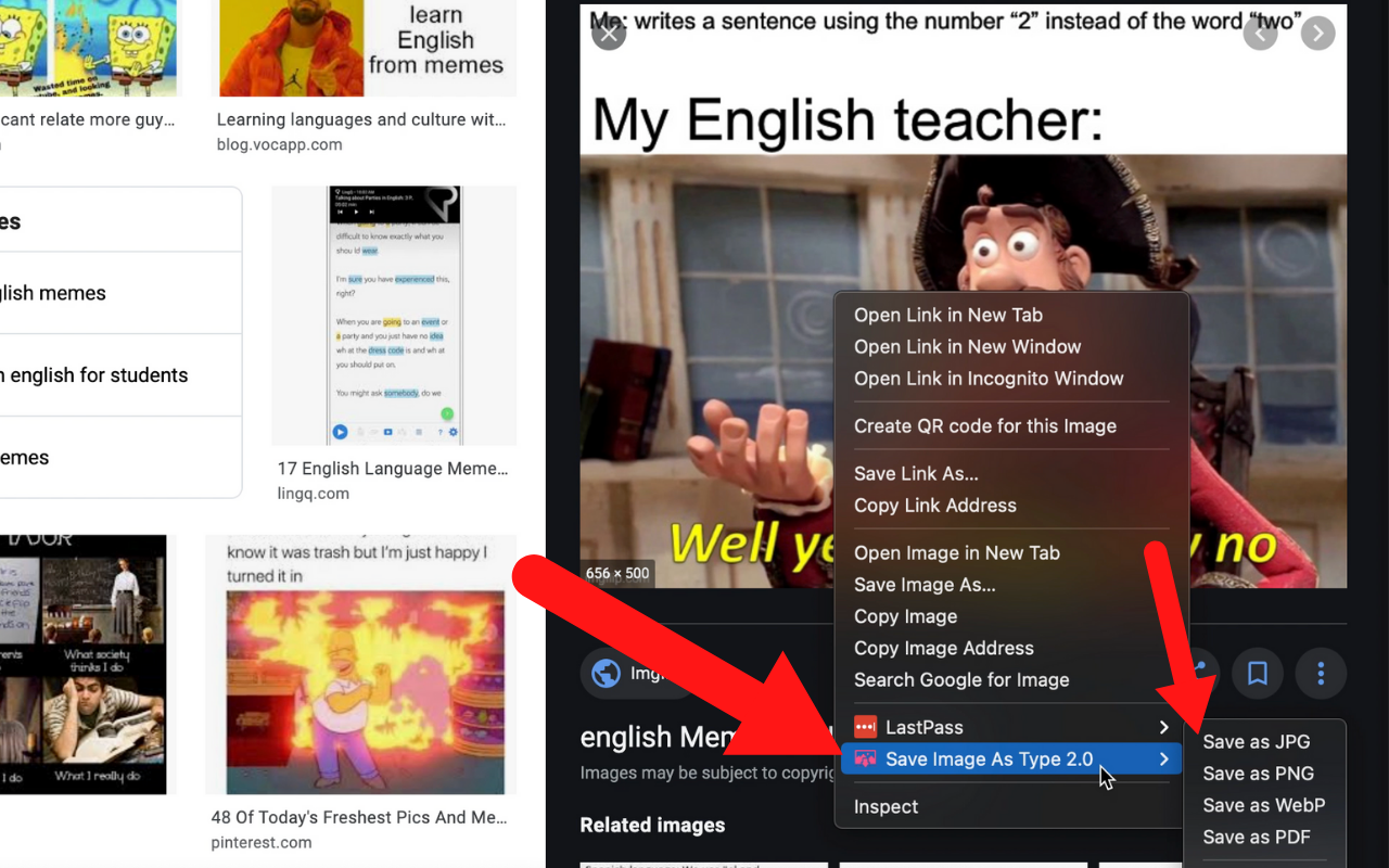 Save Image by Right Click: PNG, JPG, or WebP