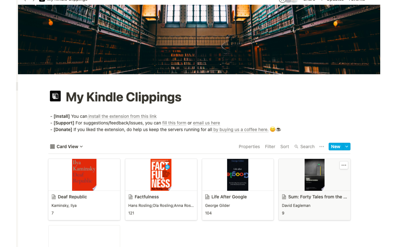Export Kindle Highlights to Notion V2 (2023)