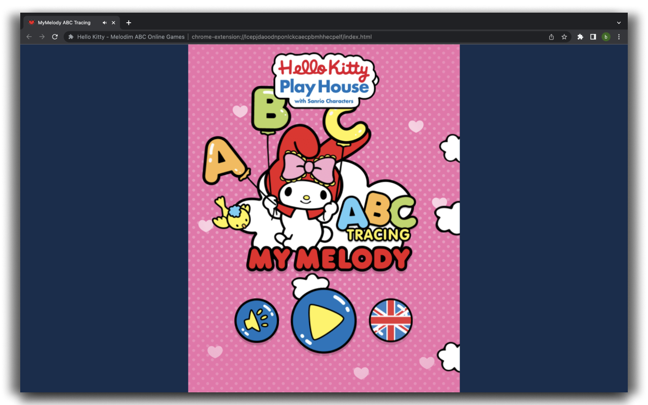 Hello Kitty - My Melody ABC - HTML5 Game