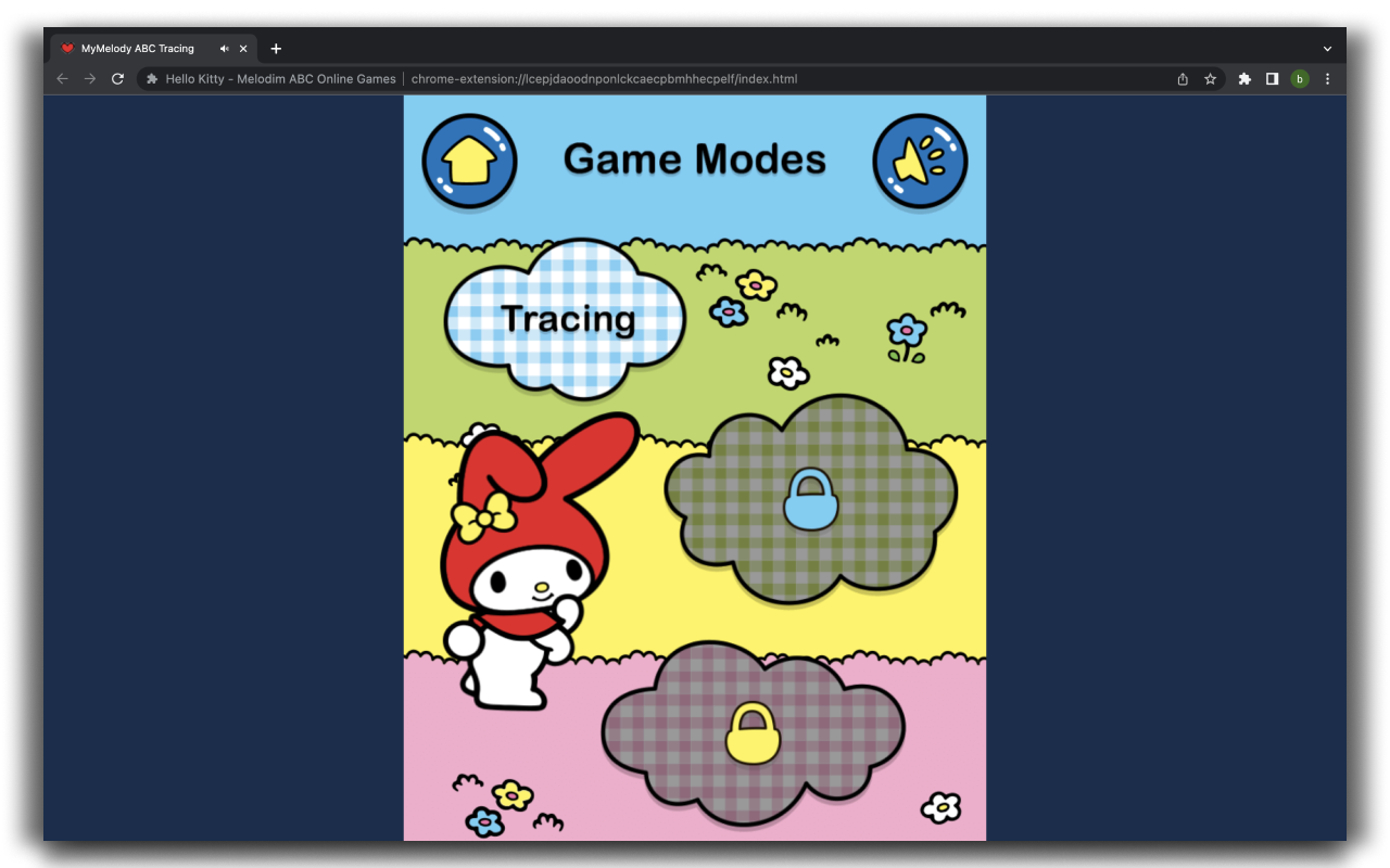 Hello Kitty - My Melody ABC - HTML5 Game