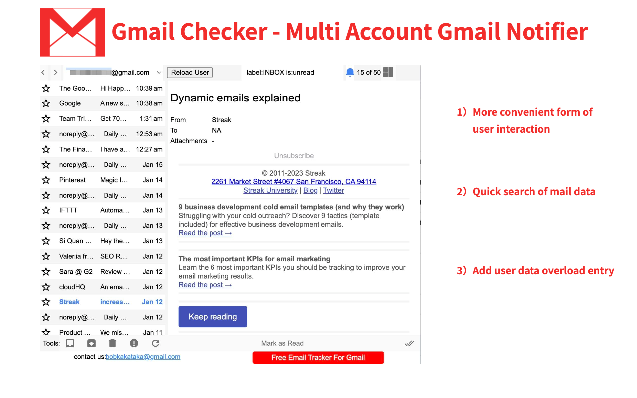 Gmail Checker & Gmail Notifier - gmail checker plus