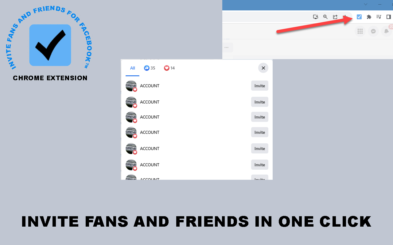 Invite Friends and Fans for Facebook™