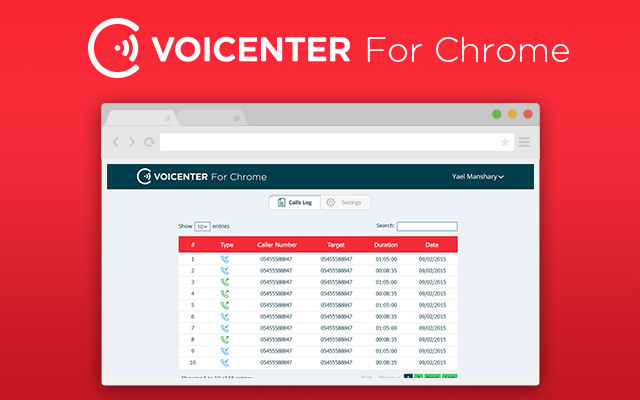 Voicenter Chrome Extension