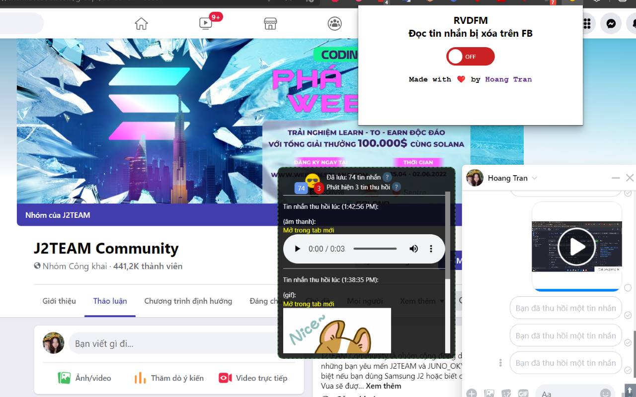 Reveal Deleted FB Messages