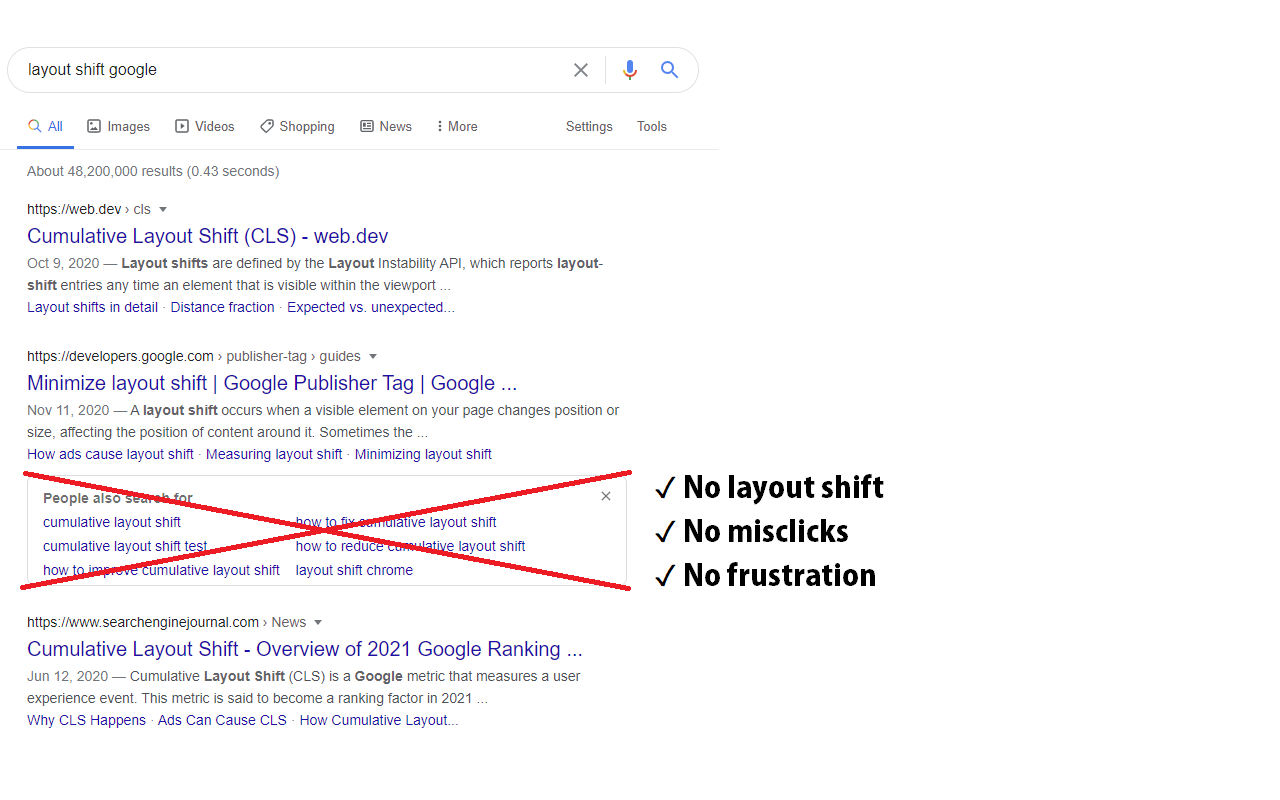 Remove "People Also Search For" Box