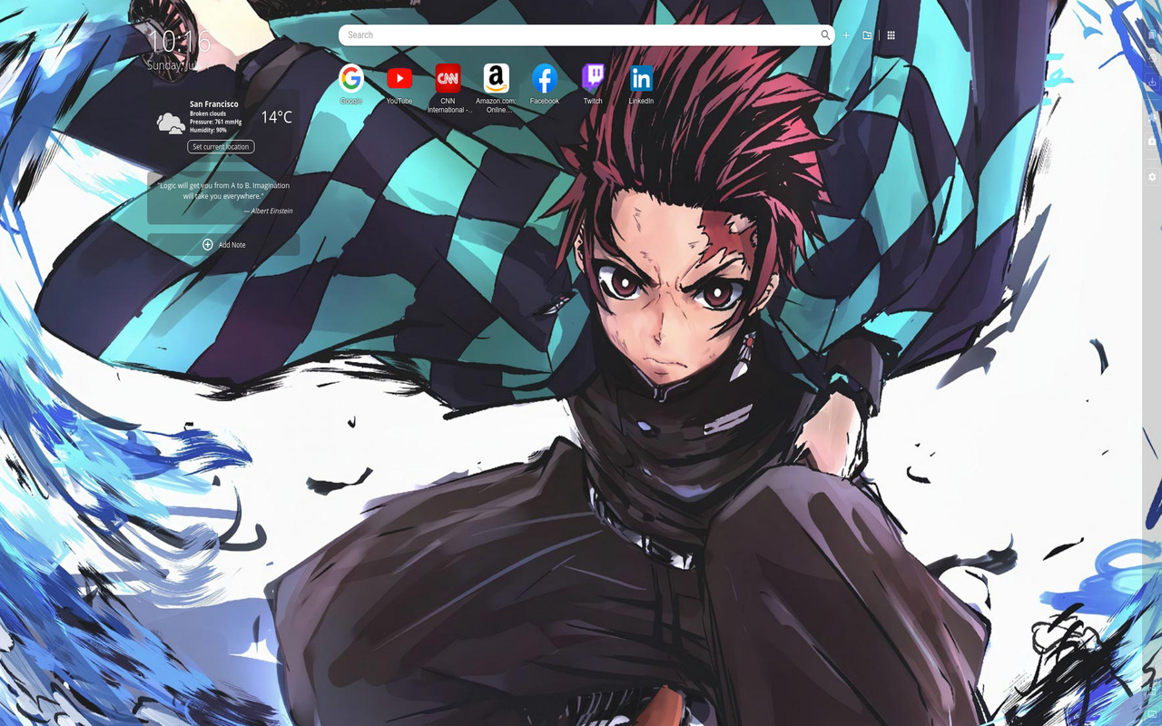 Demon Slayer Tanjiro Wallpapers New Tab