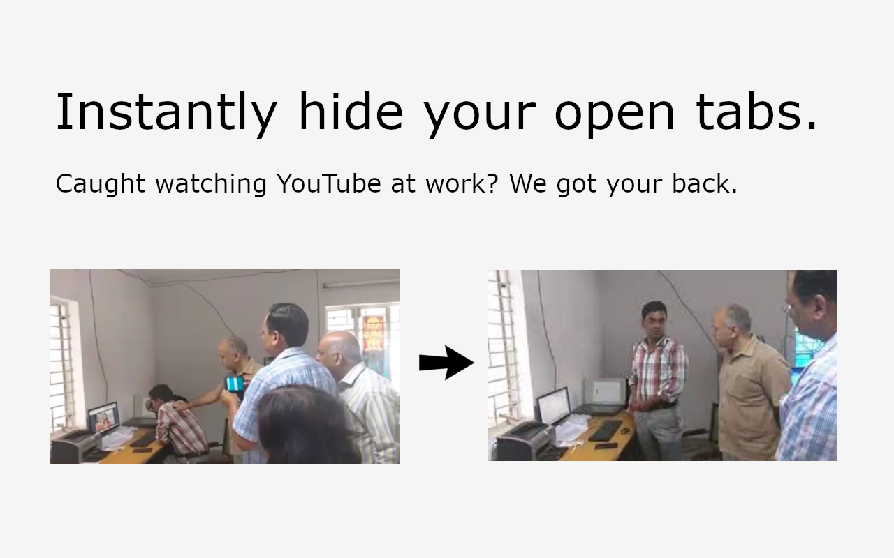 Hide!!! - Panic Button and Tab Manager