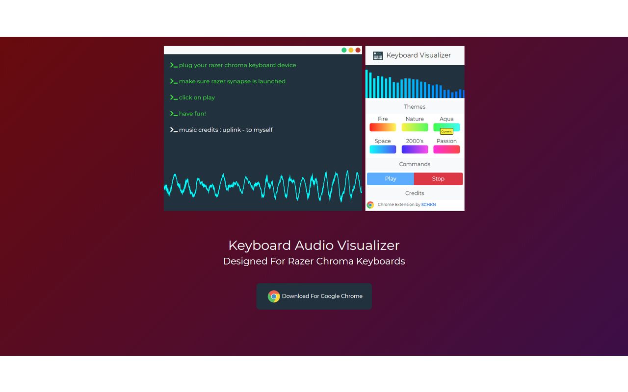 Razer Keyboard Audio Visualizer