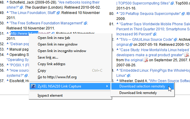 ZyXEL NAS Link Capture