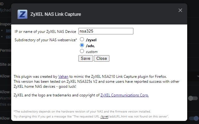 ZyXEL NAS Link Capture
