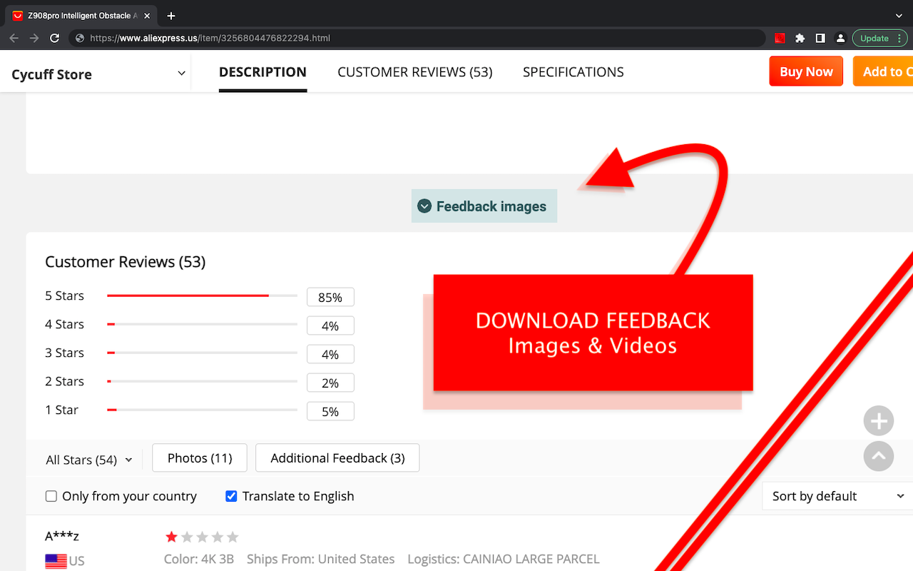 Aliexpress image downloader