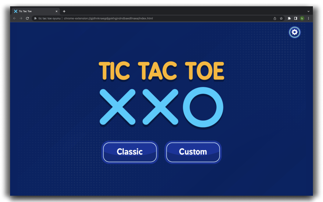 Tic Tac Toe Game - HTML5 Game