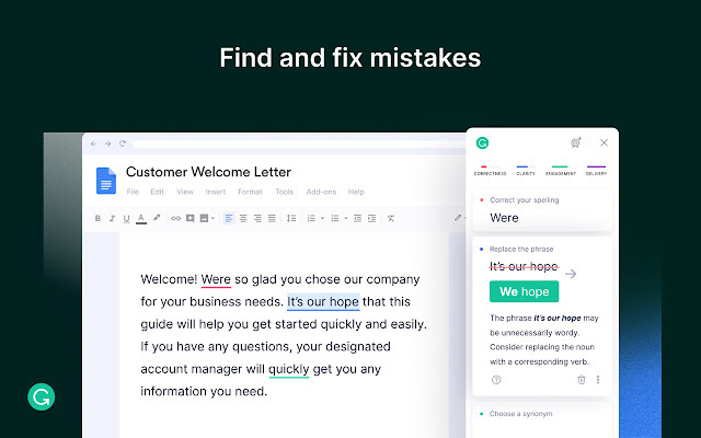 Grammarly Auto-Correct Extension