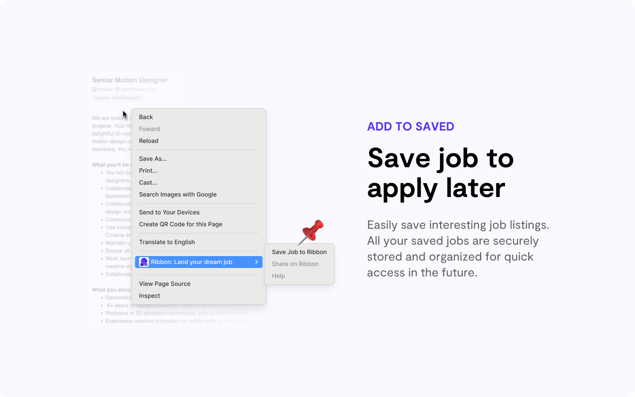 Ribbon: Land your dream job