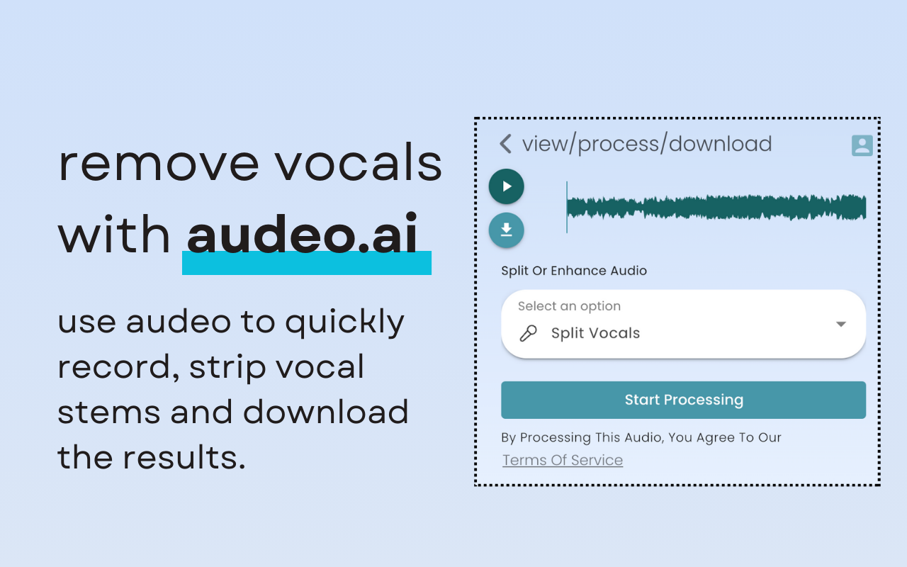 Audeo AI: Audio Stem Splitter & Audio Enhancer