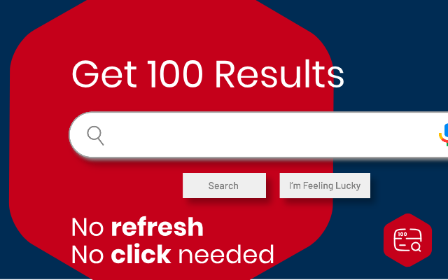Google 100 Results: Now you can have this again in google search settings!