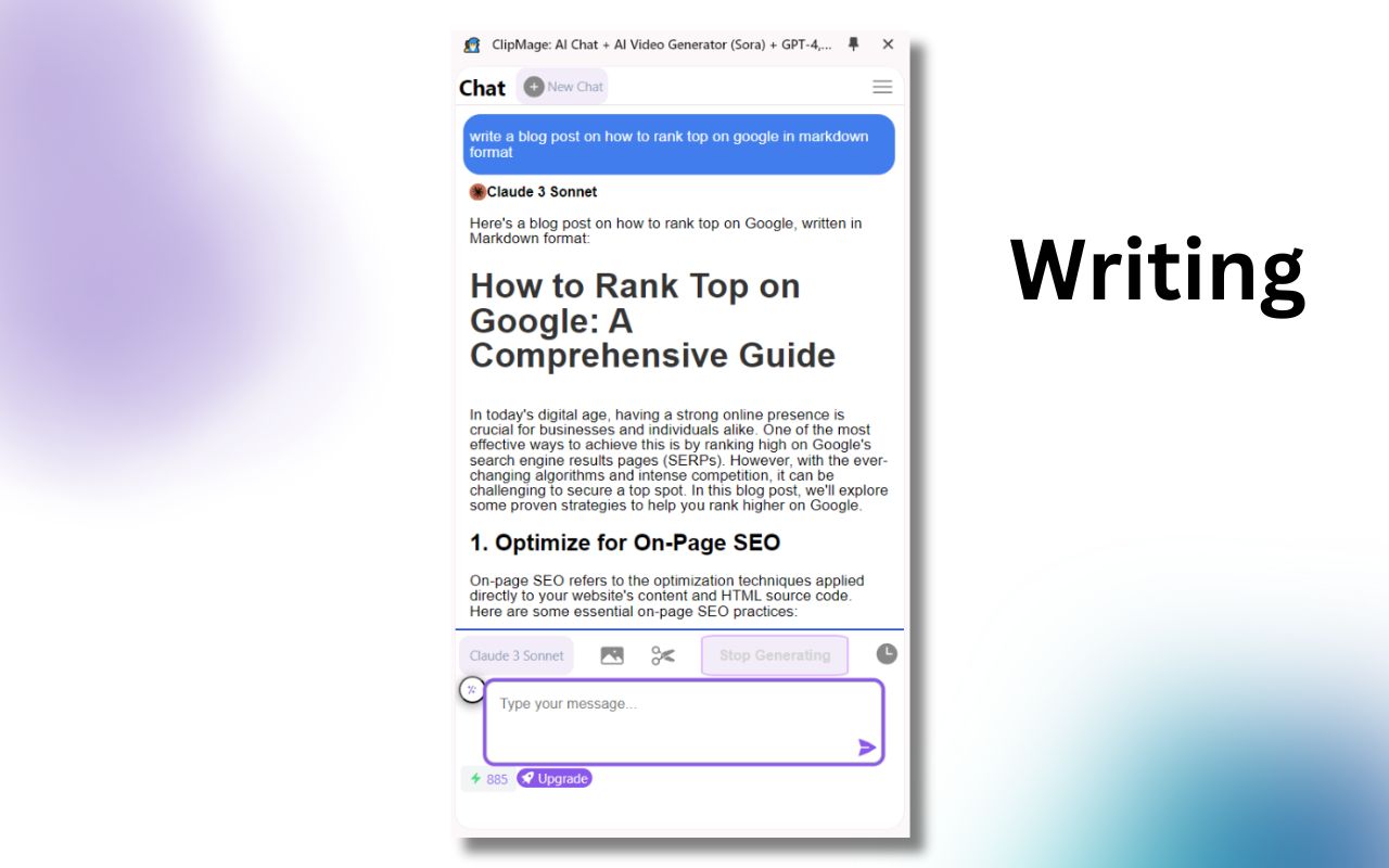 ChatGPT Sidebar GPT-4o, Claude3, AI Video Generator & AI Tools: ChatMove