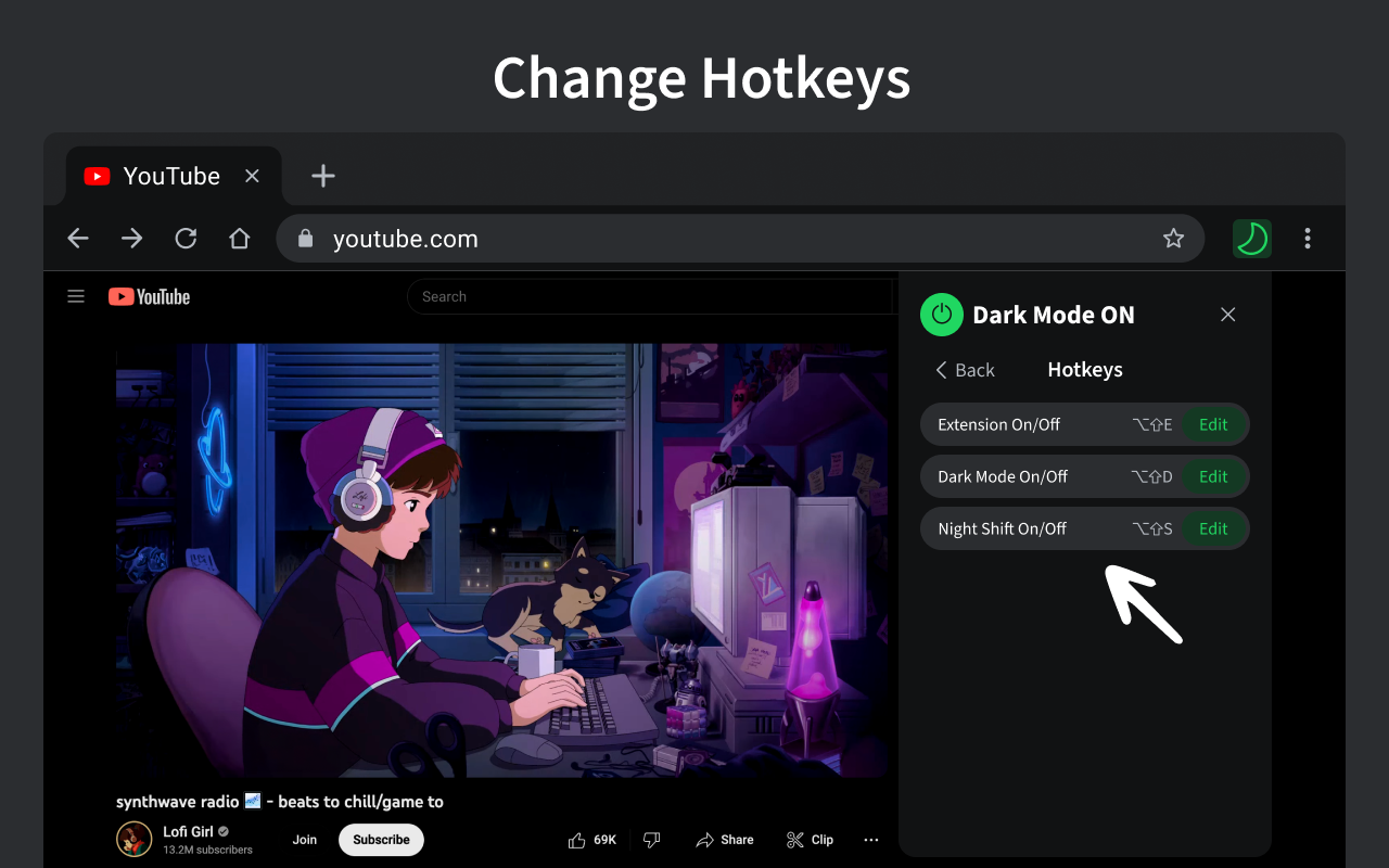 暗模式 - 午夜铬