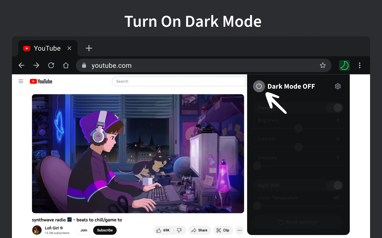 暗模式 - 午夜铬