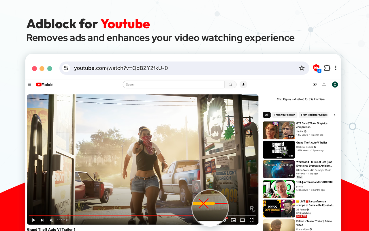 Adblock for Youtube™ - 自動跳過廣告