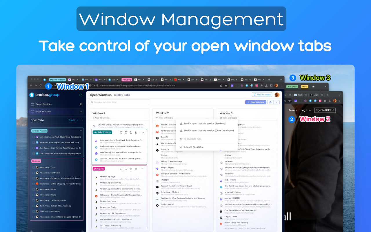 Tab Deck - 标签页/标签组管理器