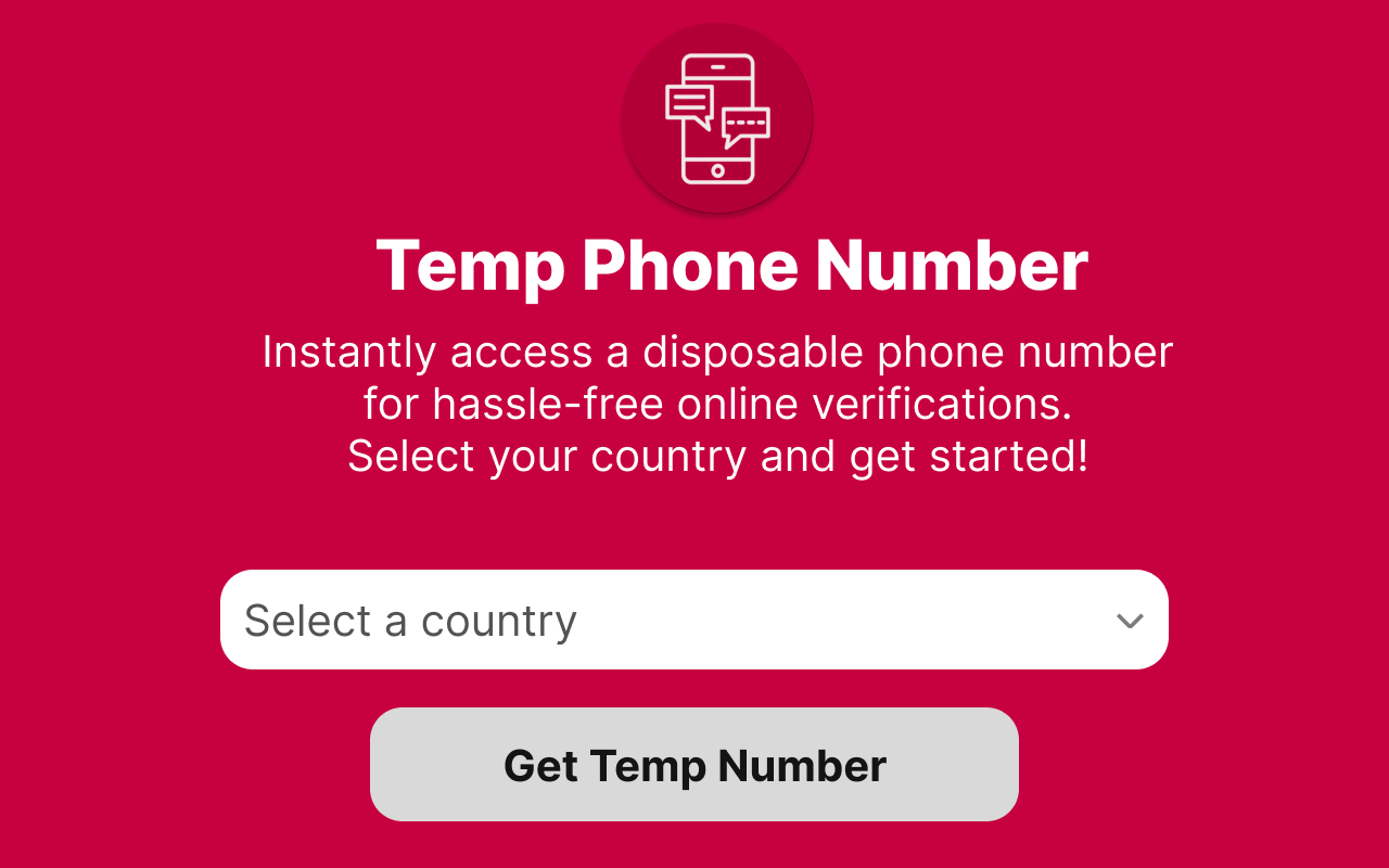 Temp Phone Number Generator