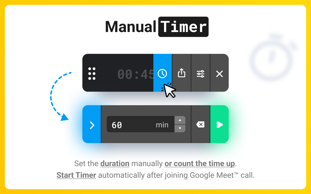 Meeting Timer - for Google Meet
