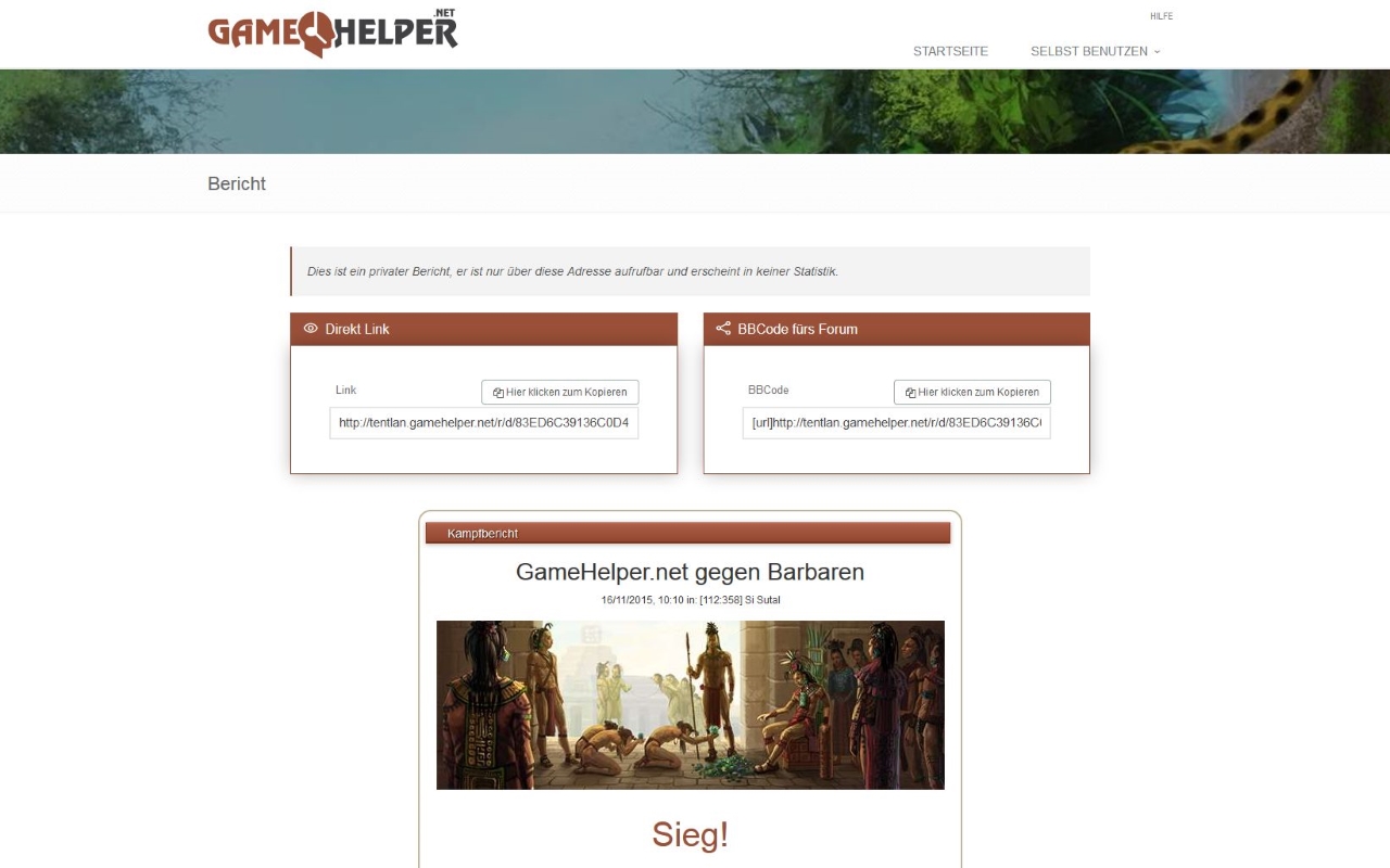 GameHelper - Tentlan