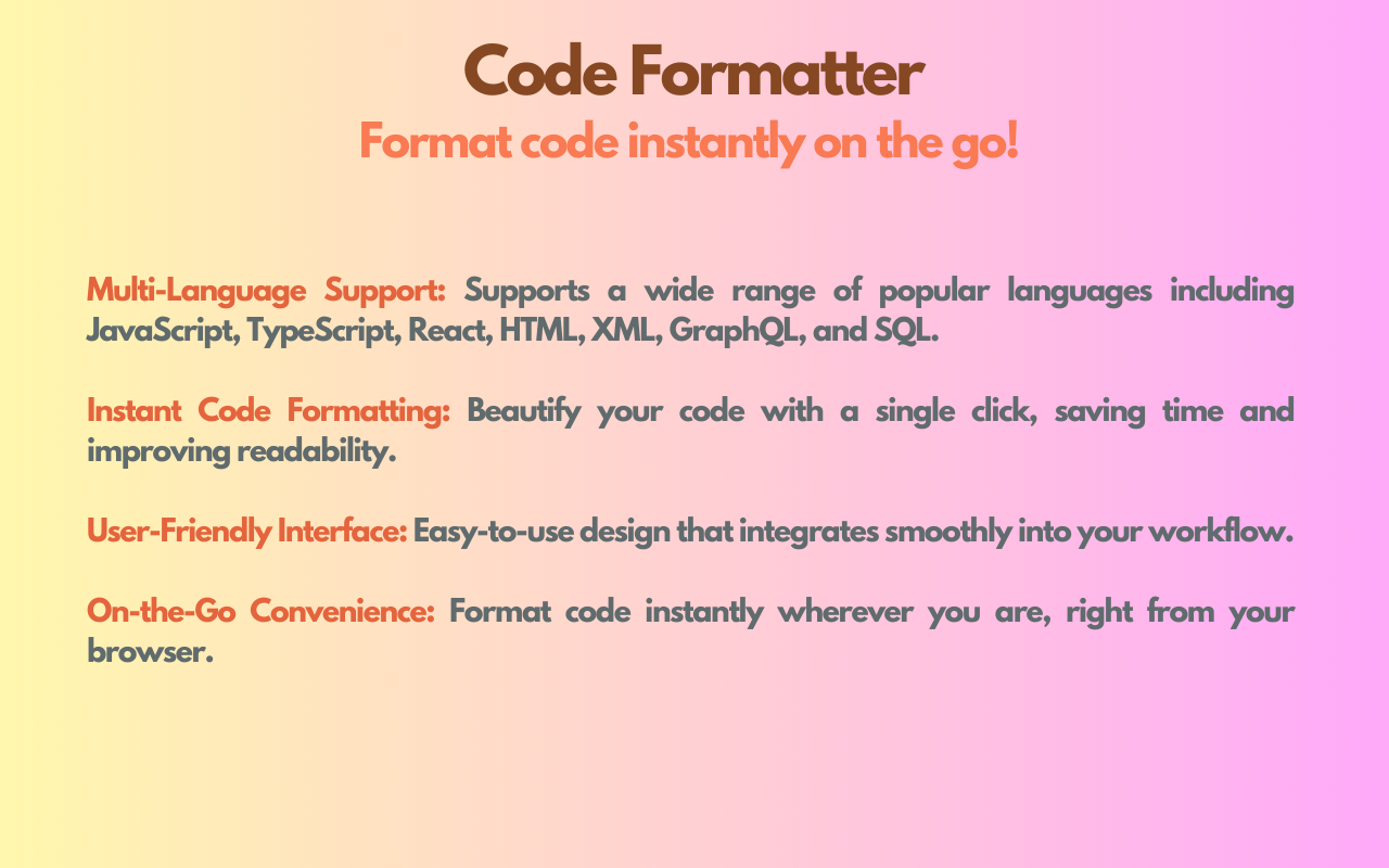 Code Formatter