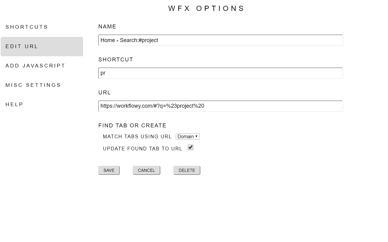 WFx for WorkFlowy