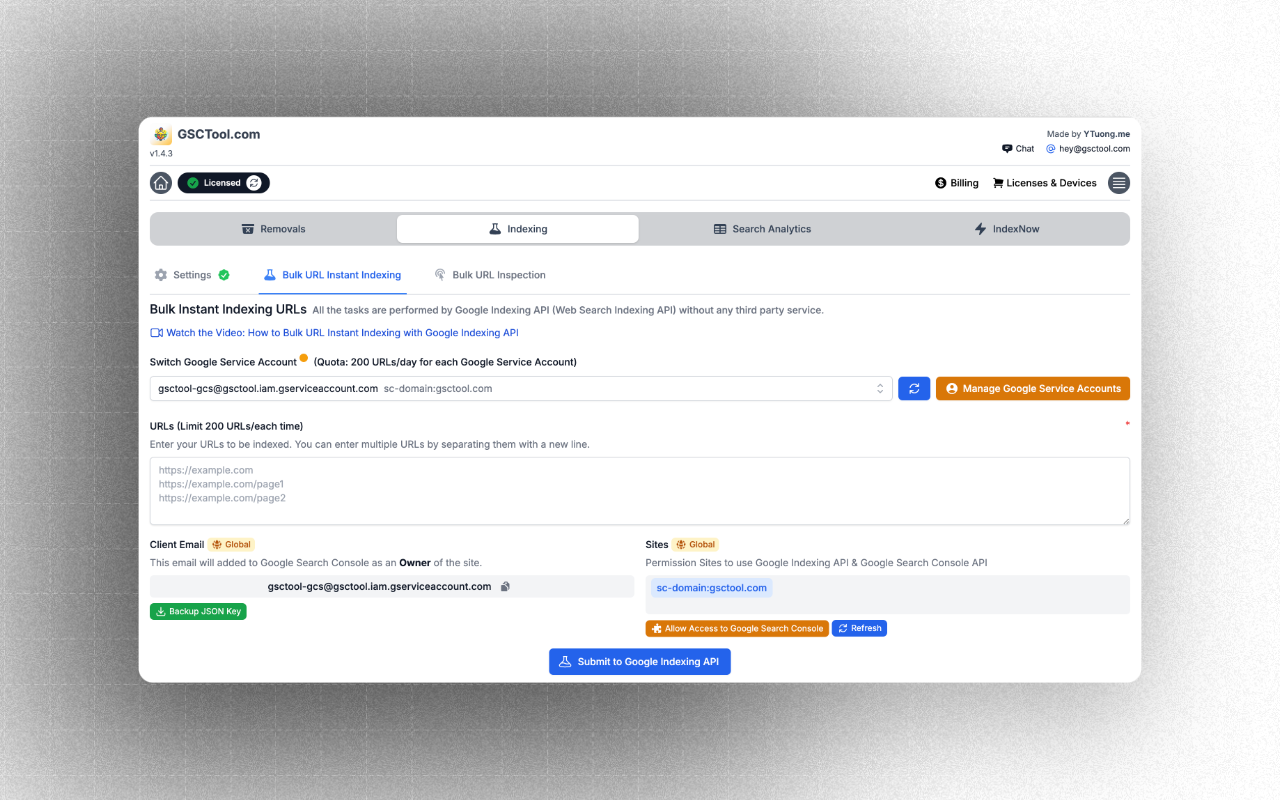 Google Search Console & Bing Webmaster Tools