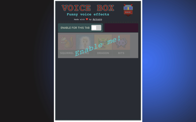 Voice Changer for Chrome (by noise-box)