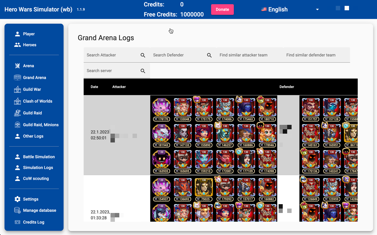 Hero Wars Simulator Standalone