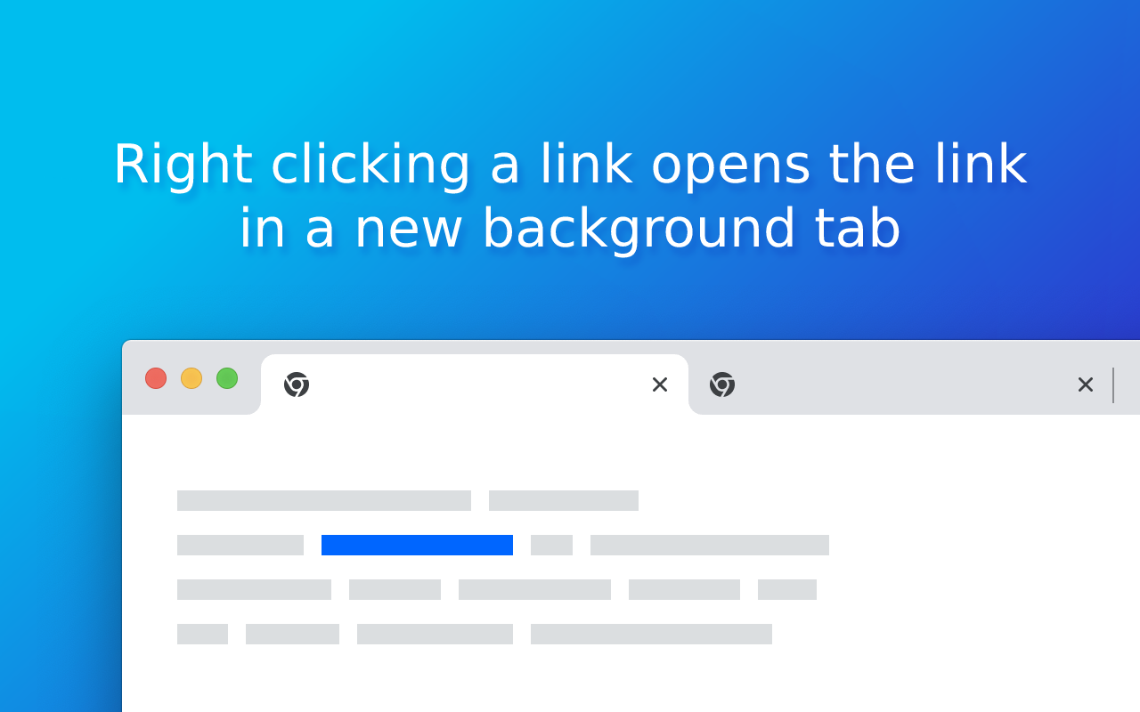Right Click Opens Link in a Background Tab