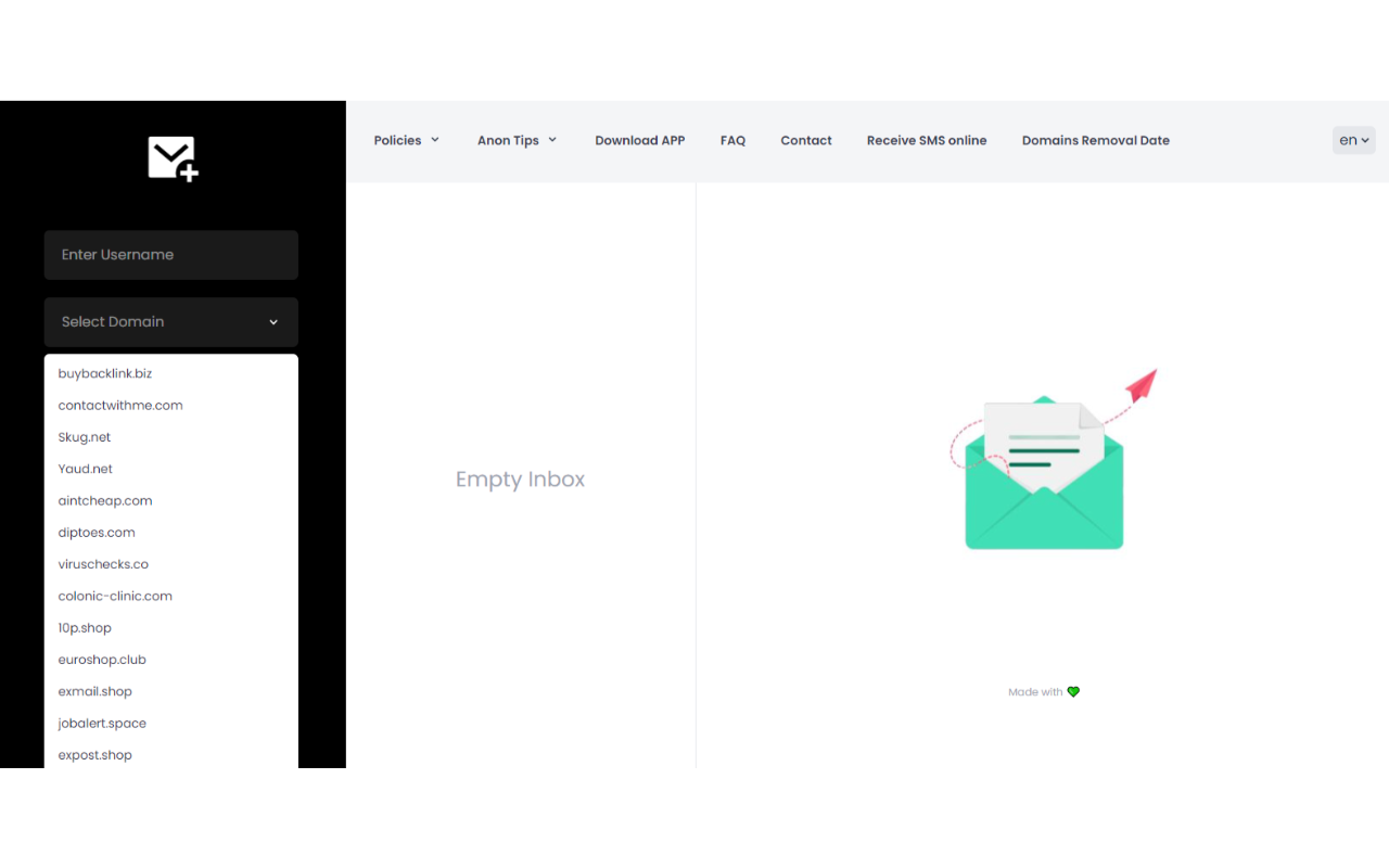 Temp Business Email Address