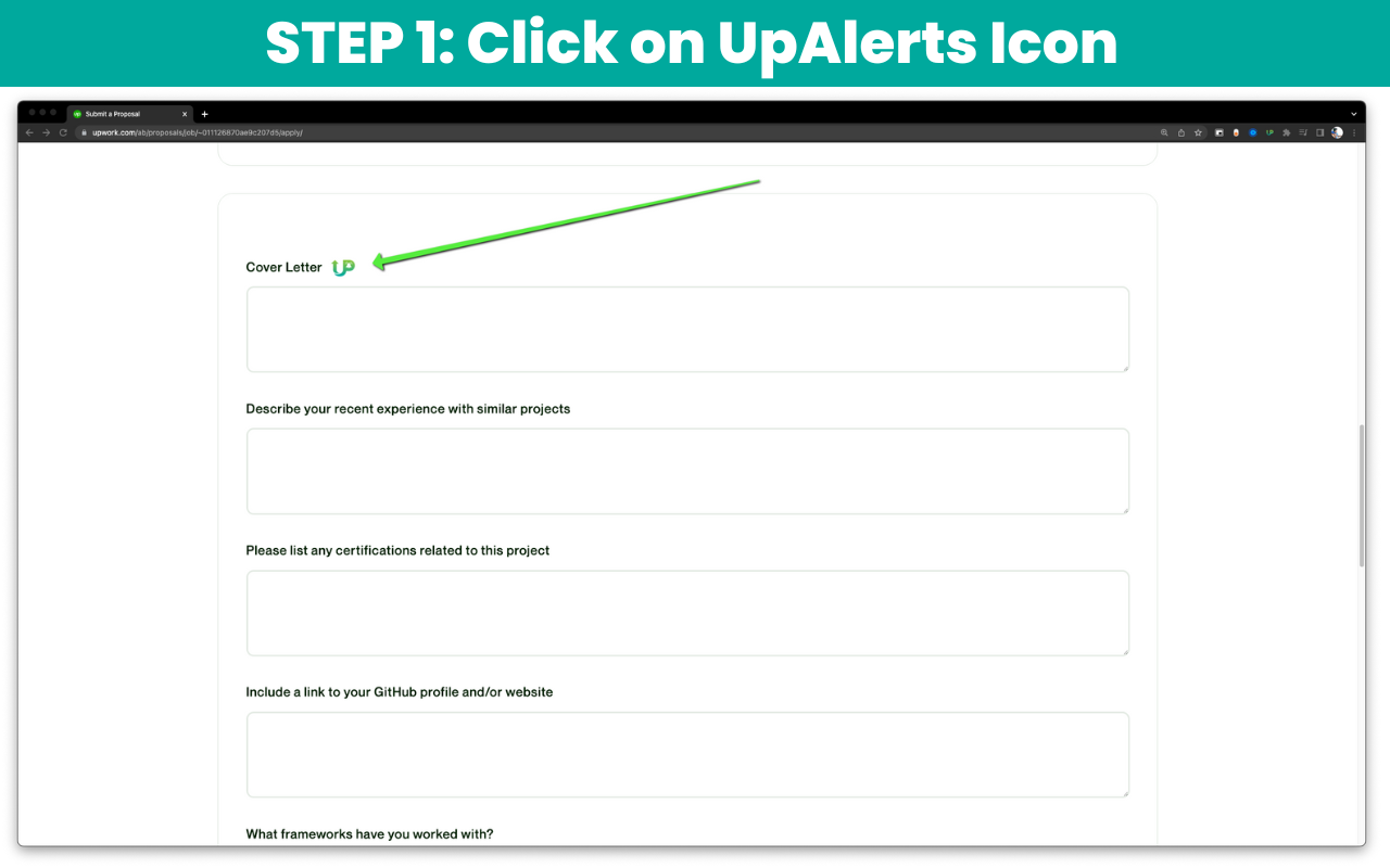 UpAlerts: AI Cover Letters