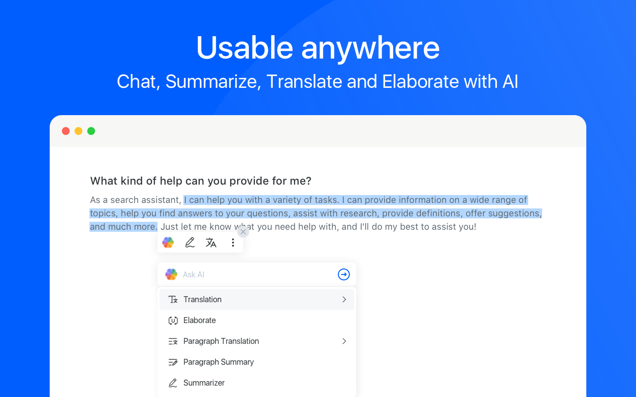 ChatX - 你的智能网页浏览助手